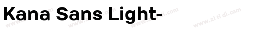 Kana Sans Light字体转换